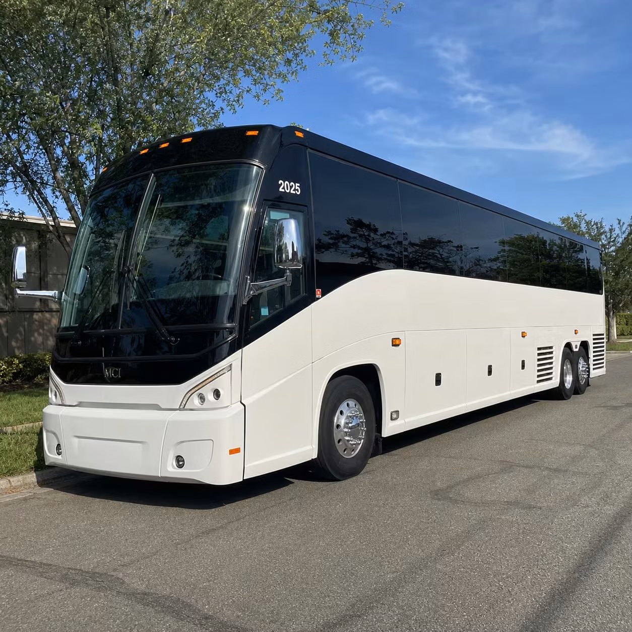 mcallen charter bus rental exterior