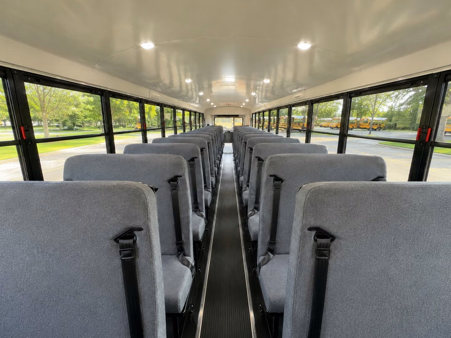 school bus inside